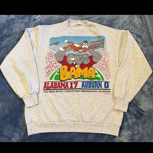 Vintage 1992 Iron Bowl Alabama crewneck sweatshirt